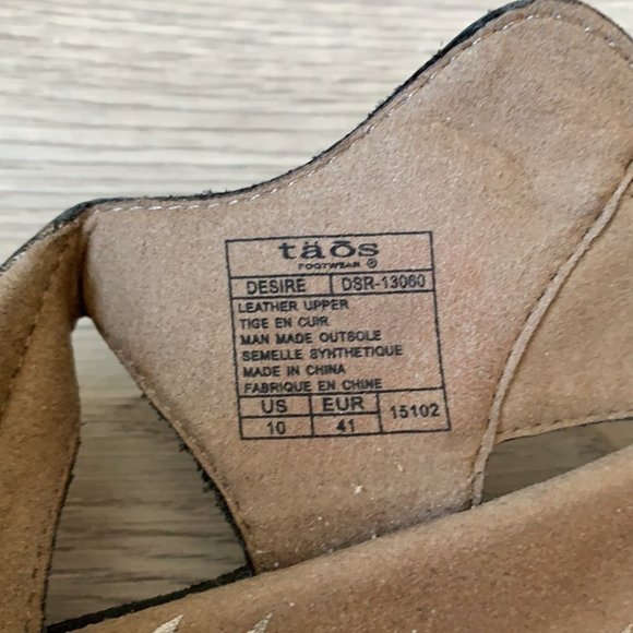 Taos Leather Desire Sandals Size 10 - Picture 10 of 10